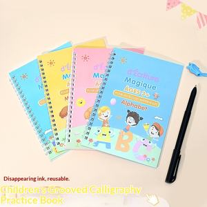 Cahier d'écriture réutilisable pour enfants, surfaces rainurées, anglais, <span class=keywords><strong>espagnol</strong></span>, français, arabe, russe - Cadeaux pour enfants - Product Image 1
