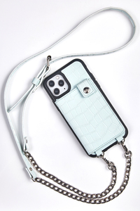 <span class=keywords><strong>Tarjeta</strong></span> <span class=keywords><strong>de</strong></span> Crédito teléfono caso <span class=keywords><strong>de</strong></span> cartera hombro extraíble Correa bandolera <span class=keywords><strong>de</strong></span> cadena larga funda móvil para iPhone 11 Pro - Product Image 3
