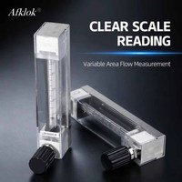 6~60,25~250,100~1000ml/menit Rotameter Kaca Stainless Steel Presisi Tinggi Pengukur Aliran Cairan Udara CO2 Oksigen Hidrogen Argon Gas