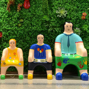 Y655 famille forme maison jardin loisirs chaises espace public FRP intérieur confortable <span class=keywords><strong>Spot</strong></span> léger personnalisé artistique Relax siège tabourets - Product Image 3