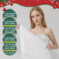 Toallas de Baño Comprimidas, No Tejidas, Ligeras y Absorbentes para el Hogar, Viajes, Hoteles, Uso Festivo, Toallas Desechables para Spa, al por Mayor