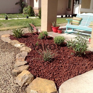 Prezzo di fabbrica rocce di lava rossa schiacciate naturali - Product Image 3