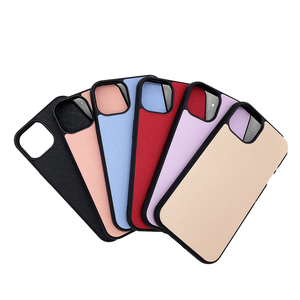 PU sang trọng Saffiano Da Chống Sốc ví điện thoại trường hợp đối với <span class=keywords><strong>iPhone</strong></span> 12/13/14 Pro Max mô hình-đầy Màu sắc Piel fundas Logo thiết kế OEM - Product Image 4