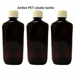Botella Cuadrada de Plástico PET Ámbar de 1 Pinta (16 oz) con Tapas Rojas de Escritura 28/400, Wockhardt, Tris, Quagen, Akorn, Nostrum, Pai, Qualitest, <span class=keywords><strong>Teva</strong></span> - Product Image 5