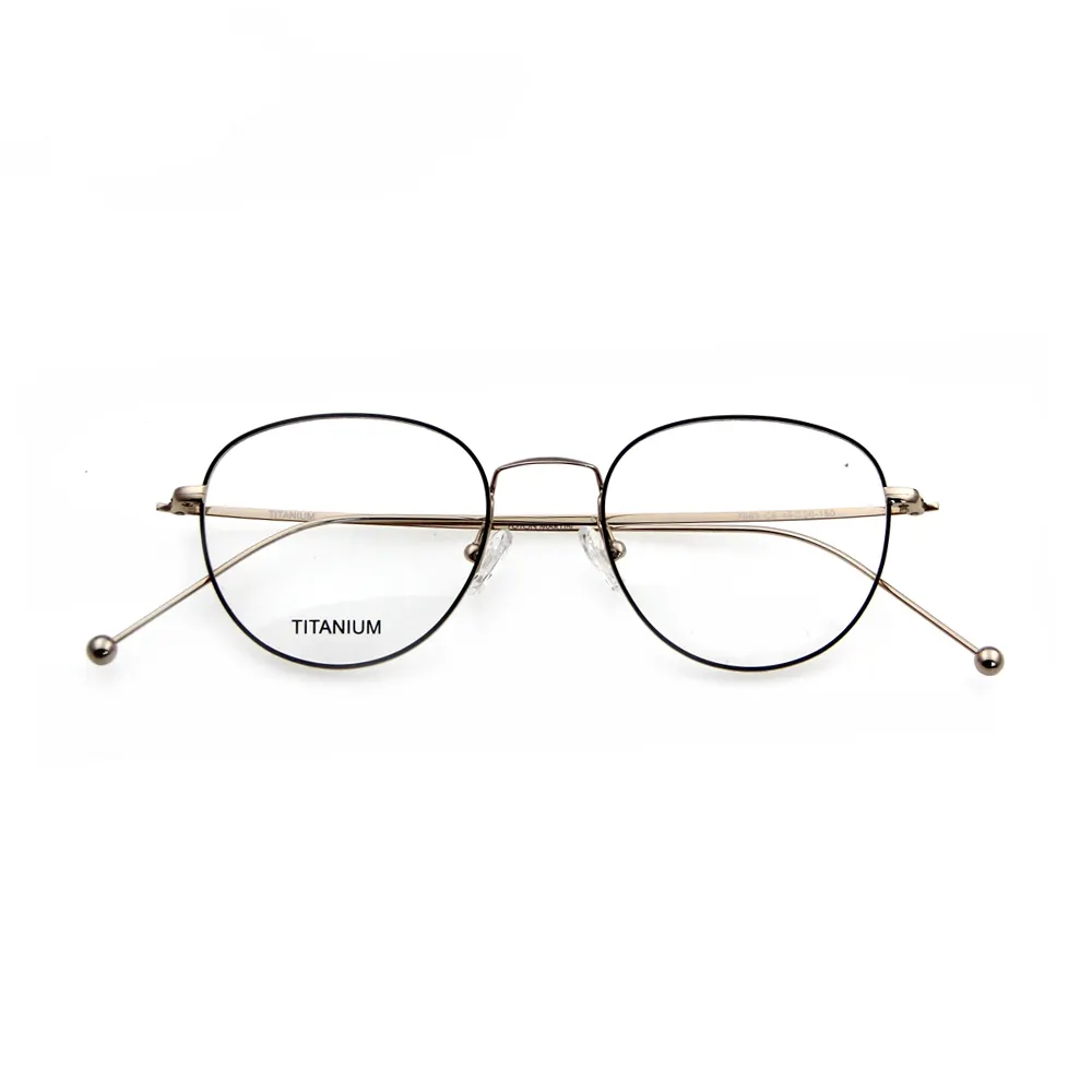 Custom Made Prescription Eyeglass Executive Optical Glasses With Titanium Frame Eyewear