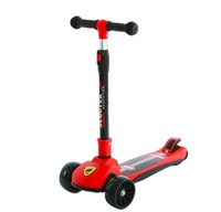 Trottinette à trois roues pour enfants, style moderne d'extérieur, vente en gros, avec siège, pliable, légère, roues en PU, pour les enfants de 3 ans et plus