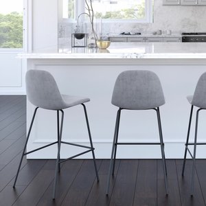 Tabouret <span class=keywords><strong>de</strong></span> <span class=keywords><strong>Bar</strong></span> en velours, mobilier <span class=keywords><strong>de</strong></span> cuisine, avec pieds en métal, Design Simple, moderne, nouveau, vente en gros, - Product Image 5