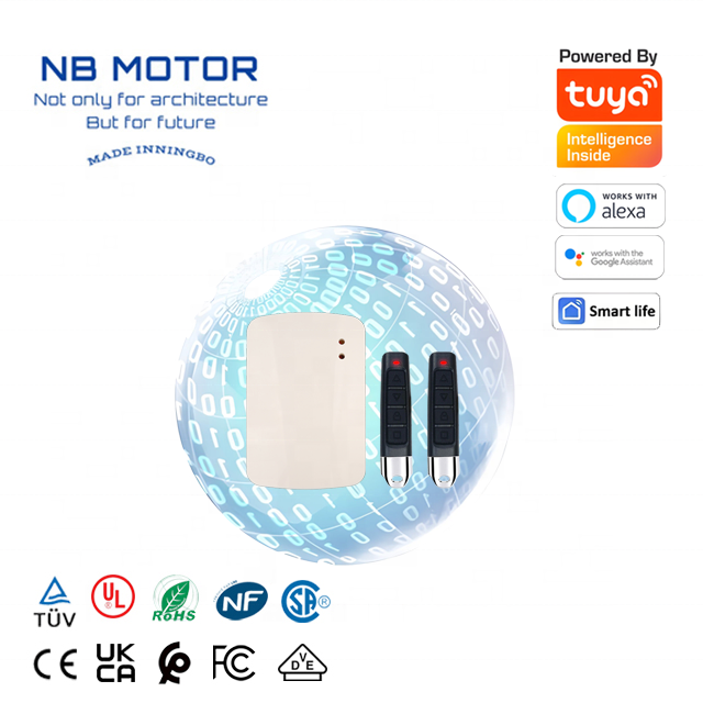 NB MOTOR 4 Channel 433 MHz Gate Garage Roller Door Remote Control Learning Code RF Controller