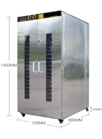 Commerciële Voedsel Dehydrator Machine 6 / 10 / 16 / 24 / Trays Gedroogde Groenten Fruit Dehydrator