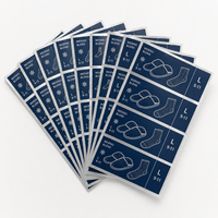 Feuilles d'étiquettes pour pantoufles en papier texturé mat, autocollants adhésifs pour emballage de chaussures, fournitures d'impression personnalisées