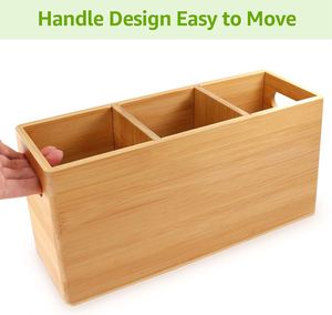 Multi-Functional Bamboo <b>Kitchen</b> Organizer Bamboo Utensil Holder for <b>Kitchen</b> Counter - Product Image 5