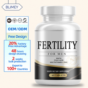 BLM 남성용 불임 정제 초본 보충 남성용 천연 마카 강력한 강화 정제 - Product Image 1