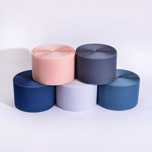 Bande auto-agrippante douce 100% nylon, taille personnalisée en usine et 280 couleurs pour vêtements, tissu auto-agrippant doux de qualité supérieure - Product Image 1