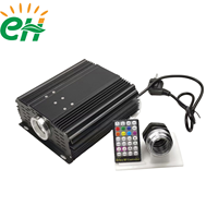 Moteur d'éclairage LED à fibres optiques Twinkle RGBW avec contrôle RF ou DMX512 pour plafond ciel étoilé, home cinéma et éclairage de toit de voiture