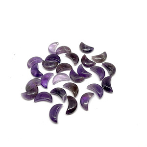 Pietra preziosa incisa in cristallo di luna crescente naturale stile Feng Shui per la guarigione bilanciamento della luna intaglio - Product Image 4