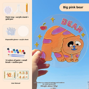 21 PCS SET Acrylmalerei DIY <span class=keywords><strong>hand</strong></span> gezeichnete Acryl platte Malset, Material paket, Kunst Färbung handgemachte Aktivität - Product Image 4