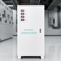 Stabilisateur de tension triphasé 50 kVA 380 V, régulateur de puissance automatique avec protection avancée contre les courts-circuits et la surchauffe