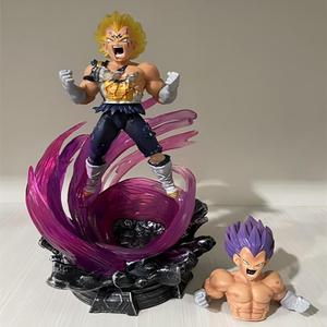 30CM <span class=keywords><strong>Migatte</strong></span> <span class=keywords><strong>No</strong></span> <span class=keywords><strong>Gokui</strong></span> Vegeta 2 Têtes Changées Lumineuses En Gros Figurine Statues Dragon BAII Figura Modèle PVC Anime Figure Jouets - Product Image 1