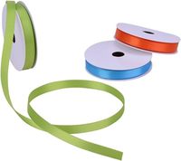 Ruban en satin polyester simple face de 3 mm, idéal pour nœuds de mariage, emballages cadeaux haut de gamme, 50 yards, logo personnalisable