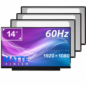 จอแสดงผลแล็ปท็อปแบบบางขนาด 14 นิ้ว ความละเอียด FHD 1920x1080 30 พิน EDP 60Hz ไม่ใช่ระบบสัมผัส รุ่น B140HAN04.1 NV140FHM-N61 อะไหล่ประกอบ - Product Image 2