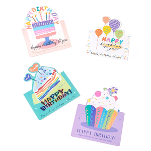 New 3D <strong>Birthday</strong> Card Children's Happy <strong>Birthday</strong> Eco-Friendly <strong>English</strong> Blessing Small Card Party Decoration Card - Product Image 2