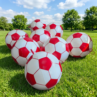 Taille personnalisée ballon de football géant imperméable Oxford/PVC ballon de football flottant gonflable de conception pour la publicité