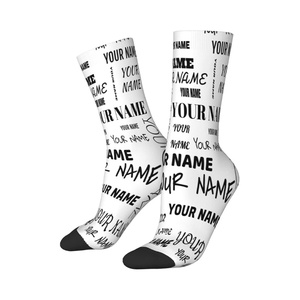 Chaussettes en coton à logo personnalisé Chaussettes de haute qualité avec visage drôle Cadeaux amusants pour hommes femmes Chaussettes de sport personnalisées Sous-vêtements - Product Image 5