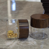 Mini-bocal cylindrique en verre de 10 ml et 15 ml pour épices alimentaires, écologique, avec couvercle en plastique hermétique pour le thé, les grains de café et le stockage en voyage