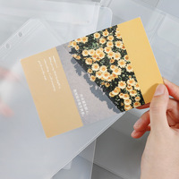 Classeurs à anneaux A5/A6 économiques en gros, avec pochettes en PVC à fermeture éclair, couverture transparente, style cuir et papier, reliure rigide