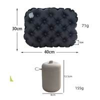 Coussin de siège gonflable portable pour la randonnée, le camping, les pique-niques, la maison et le bureau, avec pompe à pression