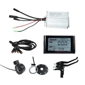 <span class=keywords><strong>Kit</strong></span> de commande de vélo électrique avec <span class=keywords><strong>assistance</strong></span> au pédalage, leviers de frein, accélérateur au pouce et écran LCD - Product Image 2