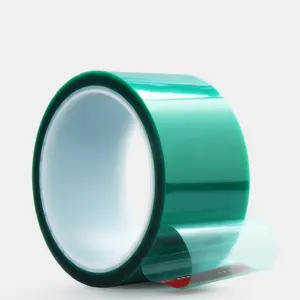 Nastro isolante Multi-specifica senza colla residua pellicola protettiva resistente alle alte Temperature nastro in poliestere PET verde