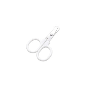 Round Tipped Scissors Stainless Steel White Home Use Tailor Scissors - Product Image 3