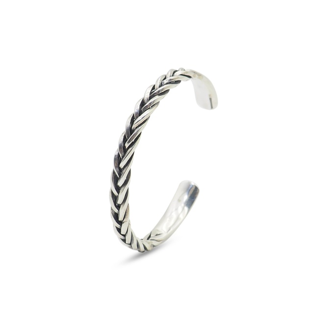 Hippie Design Handmade Jewelry Cuff Bangle 925 Sterling Silver for Men Guangdong Silver Chain Bracelet Chain & Link Bracelets