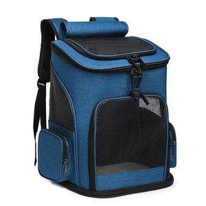 <span class=keywords><strong>Sac</strong></span> <span class=keywords><strong>à</strong></span> <span class=keywords><strong>dos</strong></span> de transport <span class=keywords><strong>pliable</strong></span> étanche pour animal de compagnie, avec fenêtres, maille, respirant, adapté aux petits gabarits, chats - Product Image 2