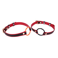 Bâillon buccal en cuir PU de qualité supérieure, équipement de bondage BDSM pour jeux de rôle en couple