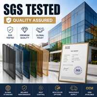 Verre flotté teinté testé SGS 6 mm, gamme de couleurs, qualité garantie pour projets mondiaux, vente en gros, OEM disponible