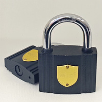 Cadenas pour dortoir, entrepôt, porte, étanche, antirouille, à âme en cuivre pur, à ouverture directe, avec clé, noir laqué, en forme de bourgeon