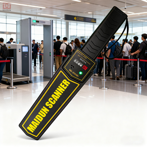 MAIDUN ABS Plastic Security Wand With Battery Charger Adjustable High Sensitivity Hand Held Metal Detector