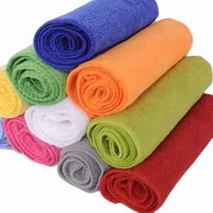 Chiffon de nettoyage en microfibre, petit carré, pour cuisine, restaurant, absorbant, blanc/marron/bleu, pour nappes - Product Image 3
