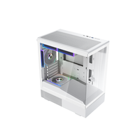 Boîtier PC de jeu pour ordinateur, neuf, blanc, format MATX, avec panneau en verre trempé