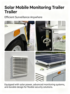 Tour d'éclairage solaire sur remorque, dernière génération, sur mesure, 6*100W, panneaux réglables, étanche IP67, mât télescopique pour la construction - Product Image 1