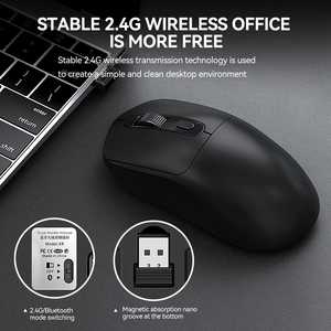 T-WOLF X8 Dual-mode Wireless Rechargeable <strong>Mouse</strong> Personalized Wireless <strong>Mouse</strong> E-sport 2.4g Usb <strong>Silent</strong> Wireless <strong>Mouse</strong> for PC Laptop - Product Image 5