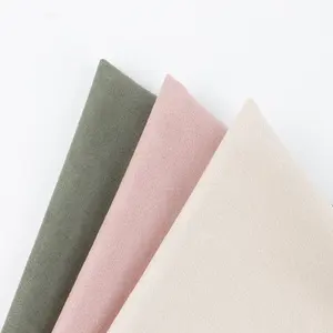 Fournisseur rose Offre Spéciale de tissu de tapisserie d'ameublement de suède de microfiber de cuir de Faux pour le vêtement et la voiture