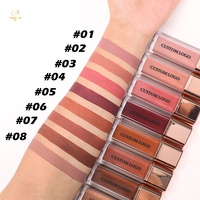 Gloss à lèvres mat velouté, longue tenue, anti-transfert, non desséchant, rouge à lèvres liquide pour femmes, étiquette privée personnalisée