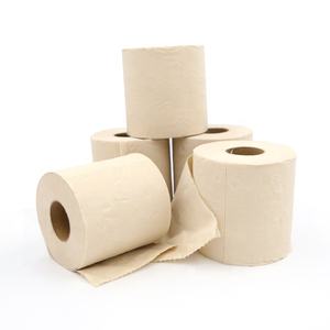 <b>Paper</b> <b>Roll</b> Toilet Tissue Bamboo Customizable Oem Unbleached Bathroom Tissue - Product Image 3