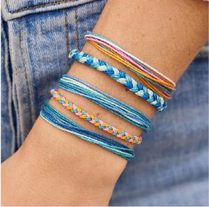 Recién llegados Sunkisssed Seas <span class=keywords><strong>Friendship</strong></span> 5 Pack pulsera impermeable encerado hecho a mano pulseras - Product Image 4