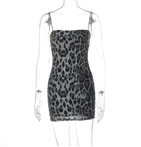 Peeqi D3813642G nuovo abito da sera stile <span class=keywords><strong>leopardato</strong></span> abito da sera con perline stile Nightclub stile <span class=keywords><strong>leopardato</strong></span> abito da sera - Product Image 5