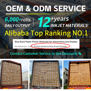 Trong Kho Janehong 120G Máy In Phun Phương Tiện Truyền Thông Màu Xanh Trở Lại Áp phích Giấy Cho Mực Dung Môi - Product Image 2