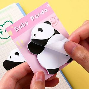 Wholesale Kawaii Panda Animal Sticky Notes Cute Self-Adhesive <b>Memo</b> <b>Pad</b> Colorful Paper Notepad Magnetic Feature for Office Use - Product Image 5